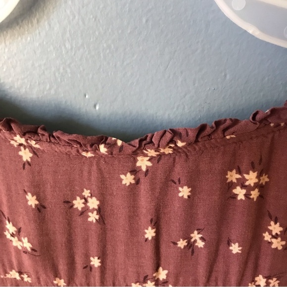 American Eagle mauve oversized layered asymmetric long sleeves top - Picture 13 of 14